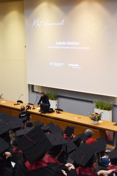 Discours de Isabelle Mathieu, vice-présidente de l'UA